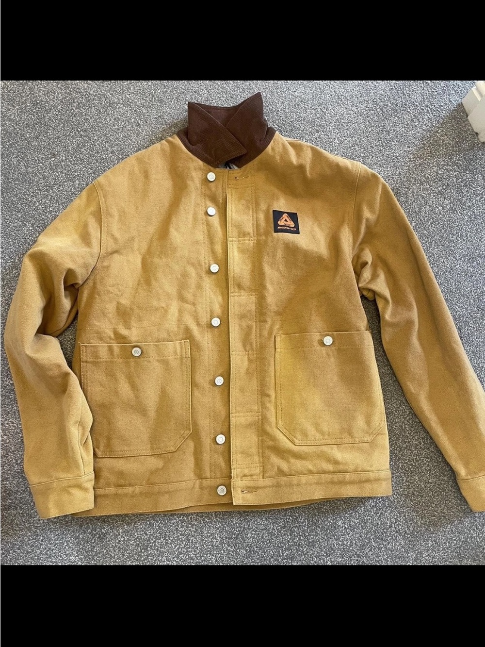 PALACE Tan Field Jacket with Brown Collar